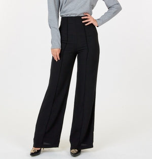 Seamed Wide Leg Palazzo Pants